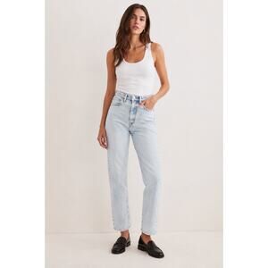 Levi’s Premium Ribcage Straight Ankle Jeans 27 100% Cotton Button Fly